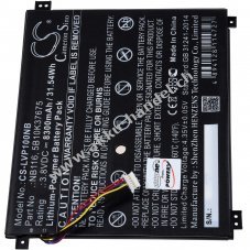 Akku passend fr Laptop Lenovo IdeaPad 100S-11IBY 80R200DHGE, Typ NB116