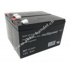 Powery Bleiakku MP1236H fr USV APC Smart-UPS 750 9Ah 12V (ersetzt auch 7,2Ah/7Ah)