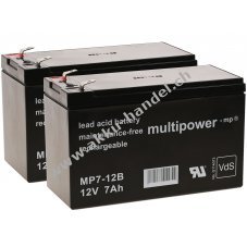 Ersatzakku (multipower) fr USV APC Smart-UPS SUA750I 12V 7Ah (ersetzt 7,2Ah)