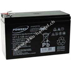 Powery Blei-Gel-Akku fr USV APC Back-UPS CS500