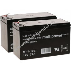 Ersatzakku (multipower) fr USV APC Back-UPS RS1500 12V 7Ah (ersetzt 7,2Ah)
