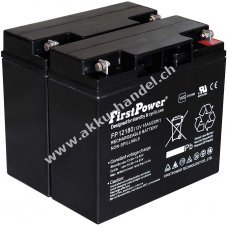 FirstPower Blei-Gel Akku fr USV APC RBC 7 12V 18Ah VdS