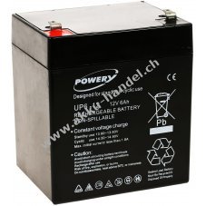 Powery Blei-Gel Akku 12V 6Ah ersetzt APC RBC 29