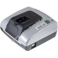 Powery Akku-Ladegert mit USB fr Bosch Bohrschrauber PSR 14,4VE-2