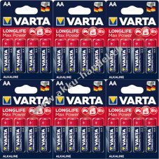 Varta Max Tech AA Alkaline Batterien  24 Stck 6x4 Blisterpackungen